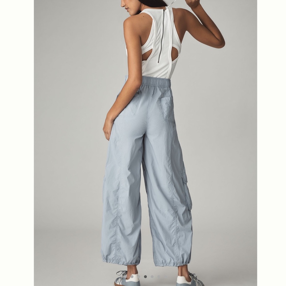 Anthropologie Daily Practice Messa Zip Sleeveless Jumpsuit NEW Blue White